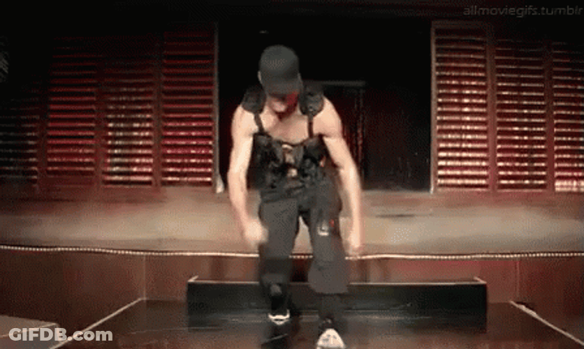 Magic Mike Channing Tatum Slide Hip Thrust GIF