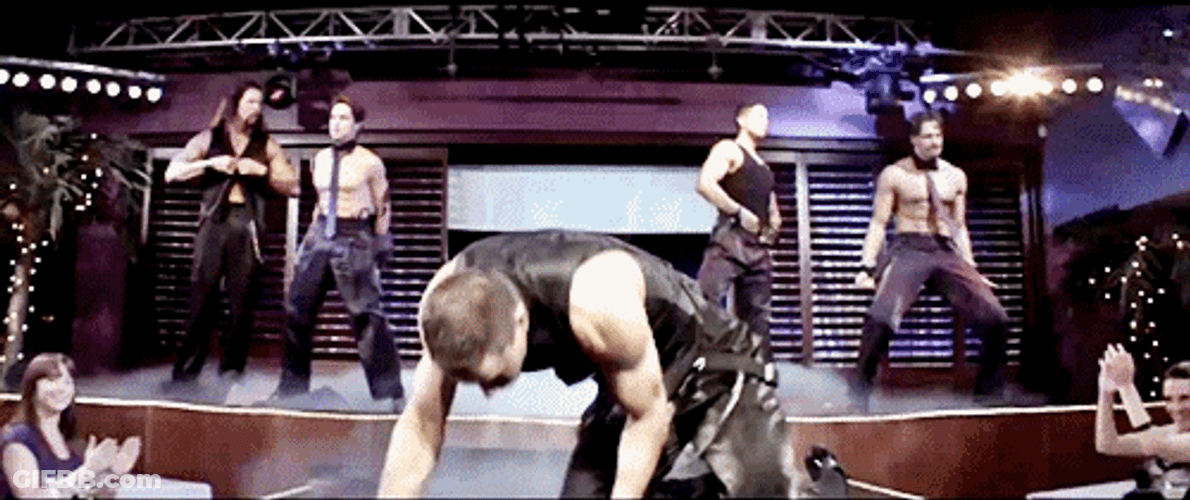 Magic Mike Crawling Ground Hip Thrust GIF