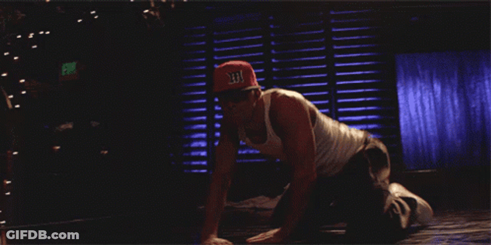 Magic Mike Floor Slide Hip Thrust GIF