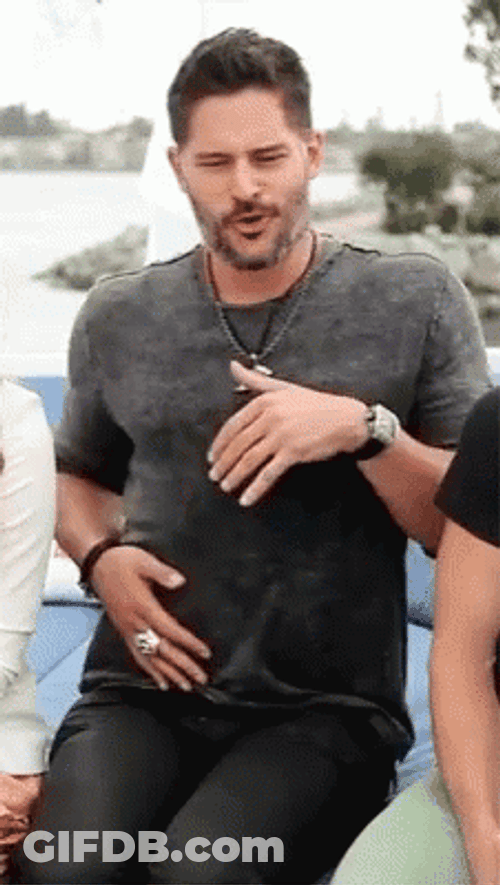 Magic Mike Joe Manganiello Playful Body Rub GIF
