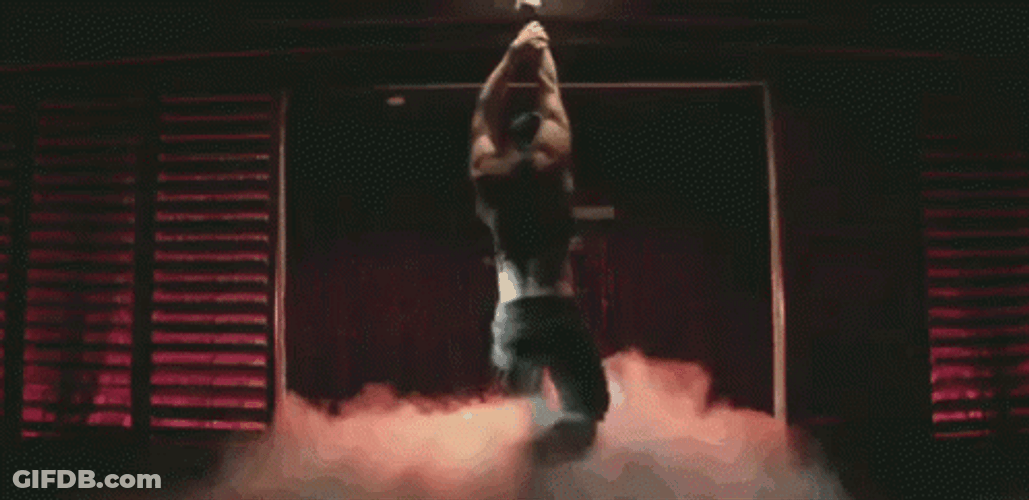 Magic Mike Spin Hang Sexy Dance GIF