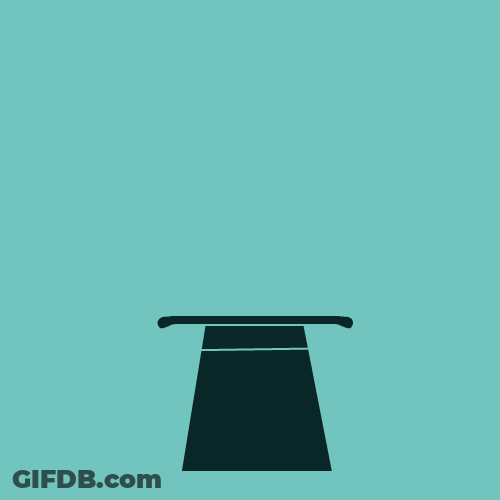 Magic Rabbit Inside The Hat Magic Wand GIF