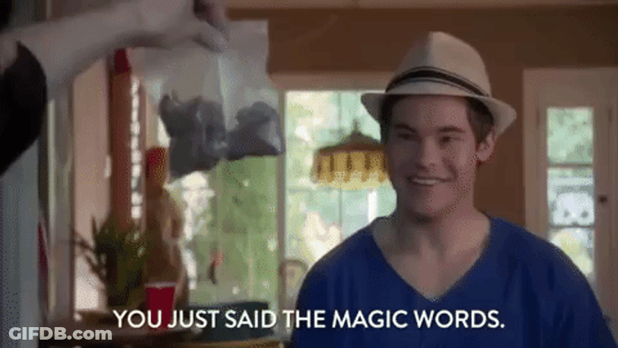 Magic Words Adam DeVine Meme GIF