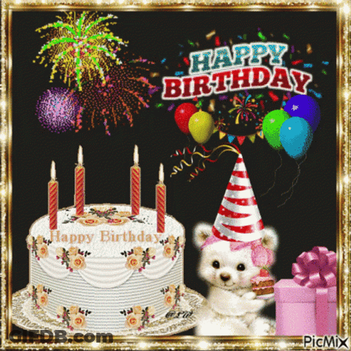 Magical Happy Birthday Party Greeting GIF