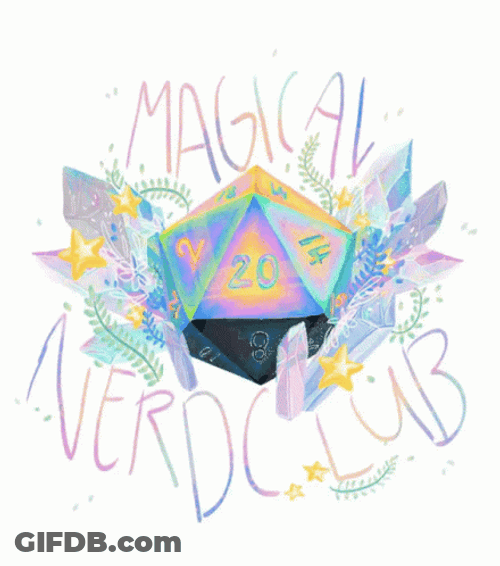 Magical Nerd Club DND Dice GIF
