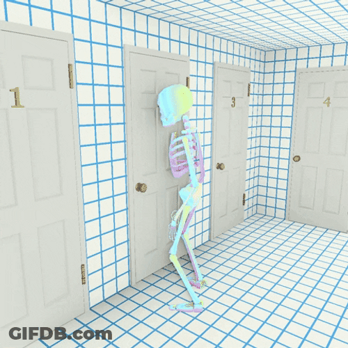 Magical Skeleton Wind Suck GIF