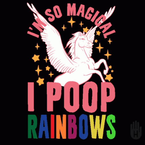 Magical Unicorn Poop GIF