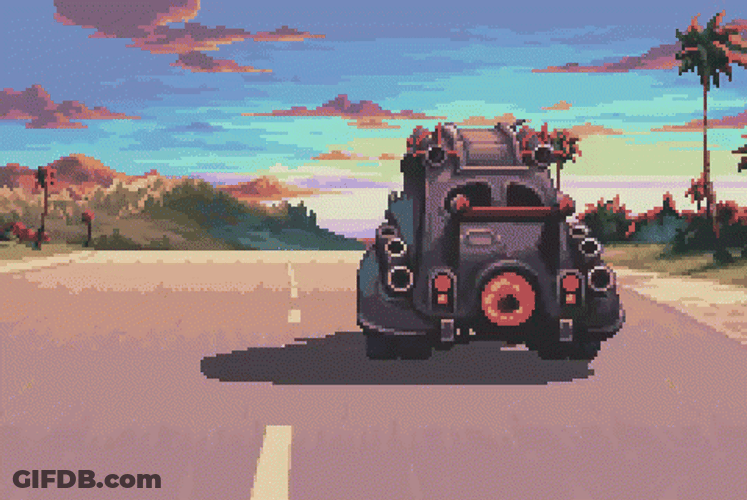 Magical Vacation Car Road Trip GIF