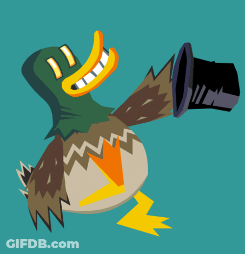 Magician Duck Dance Performance GIF