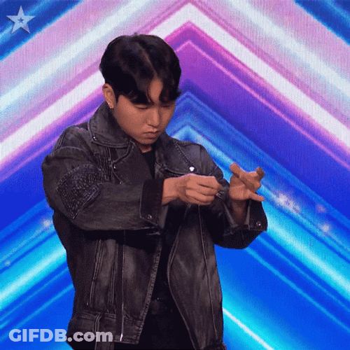 Magician Junwoon Card Trick GIF