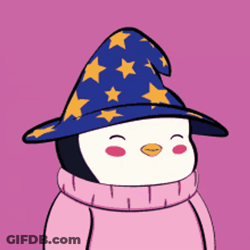 Magician Penguin Wearing Clothes GIF