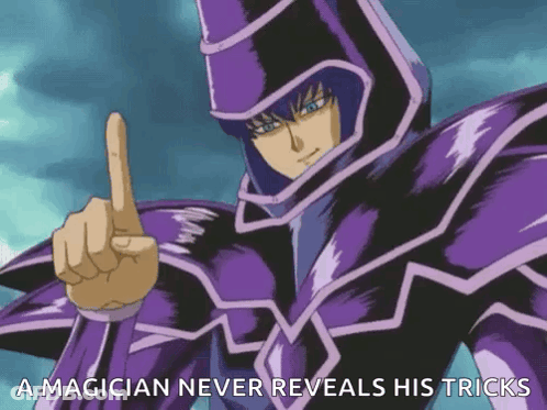 Magician Pointing Up Never Reveals His Tricks GIF