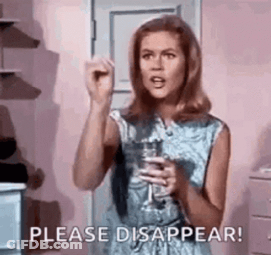 Magician Samantha Please Disappear GIF
