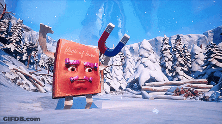 Magnet Book Of Love Winter It Takes Two Game GIF