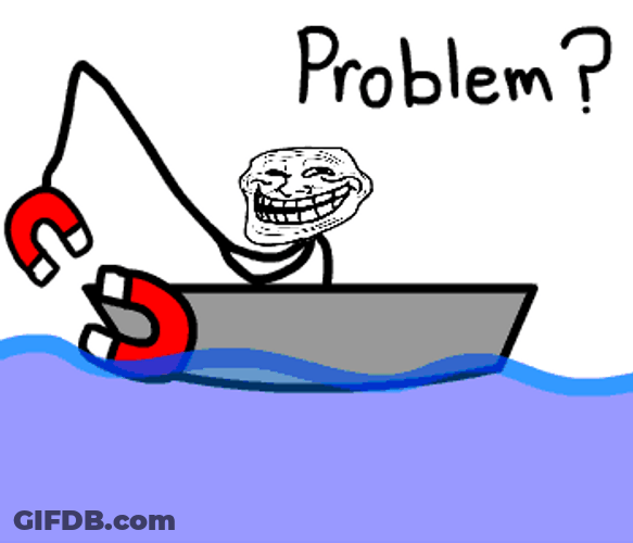 Magnet Fishing Boat Troll Face Science Meme GIF