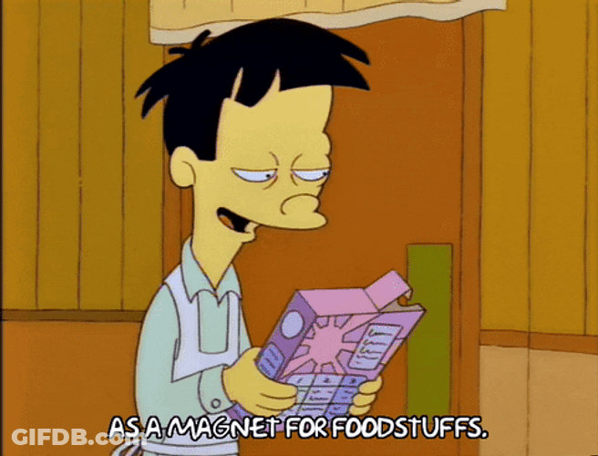 Magnet Foodstuff Mr. Sparkle The Simpsons GIF
