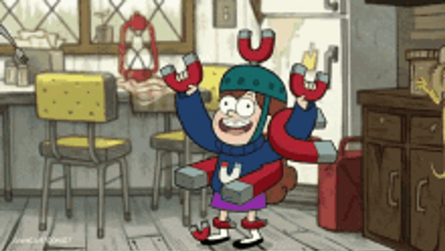 Magnet Metal Attract Mabel Pines Gravity Falls GIF