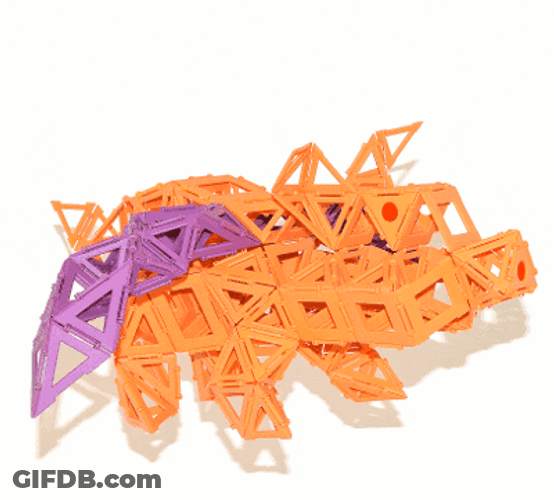 Magnetic Block Toy Pig Flies Wings Flapping GIF