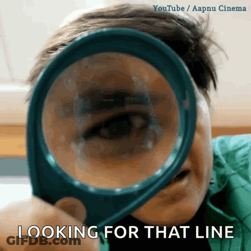 Magnifying Glass Looking For That LIne GIF
