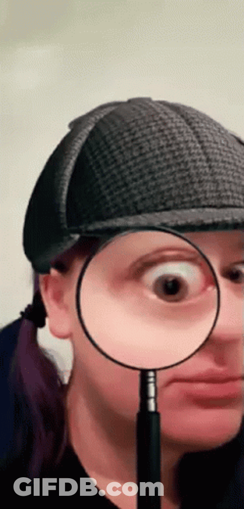 Magnifying Glass Magnify One Eye GIF