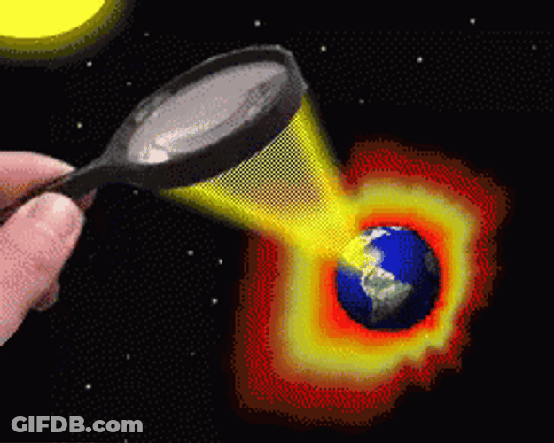 Magnifying Heat On Earth Global Warming GIF