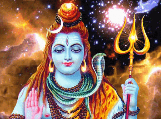 Mahadev Great God Shiva Aesthetic Art GIF