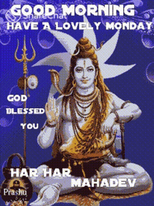 Mahadev Shiva Blessed Good Morning GIF