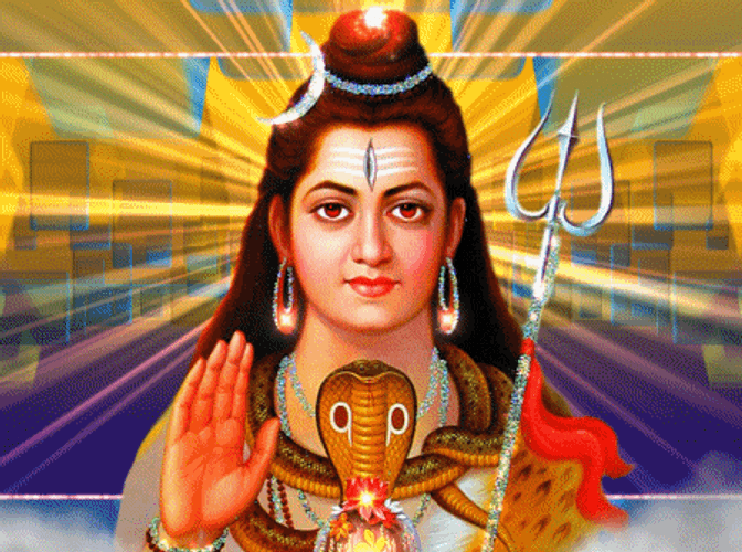 Mahadev Shiva Bright Rays GIF