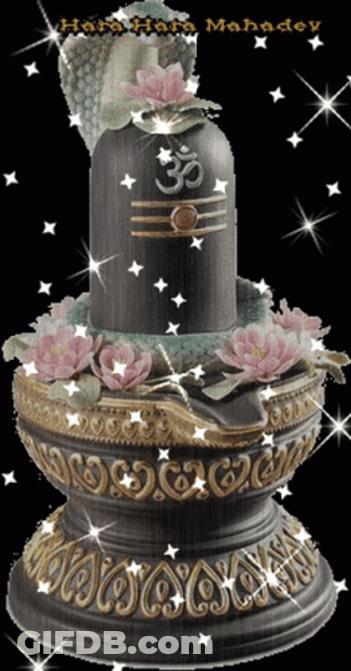 Mahadev Shiva Flower Jar Sparkle GIF