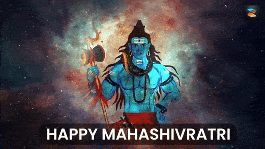 Mahadev Shiva Happy Mahashivratri Animation GIF