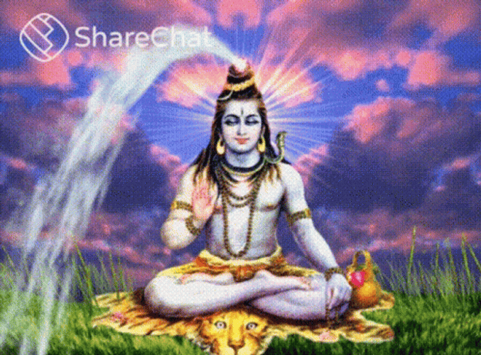 Mahadev Shiva Lord Of Cattle Water GIF