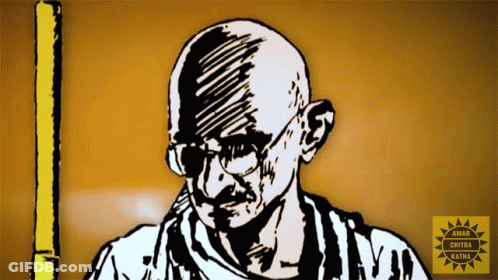 Mahatma Gandhi Amar Chitra Katha GIF