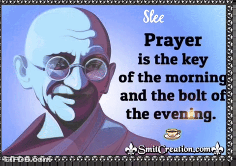 Mahatma Gandhi Quote About Prayer GIF