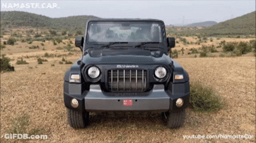 Mahindra Jeep In Desert GIF