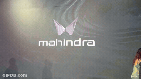 Mahindra Logo On Dark Background GIF