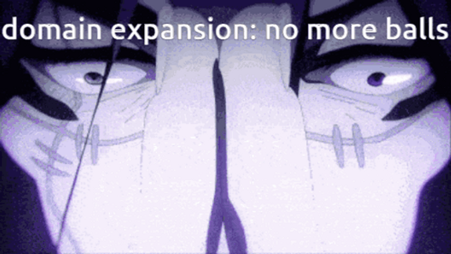 Mahito Domain Expansion No More Balls GIF