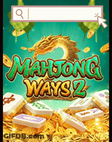 Mahjong Ways 2 Is Displayed On A Green Background GIF