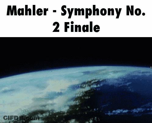 Mahler Symphony No. 2 Finale Poster Earth GIF