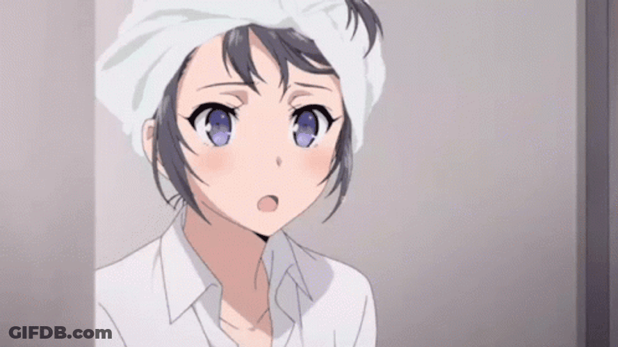 Mai Sakurajima Blushing GIF