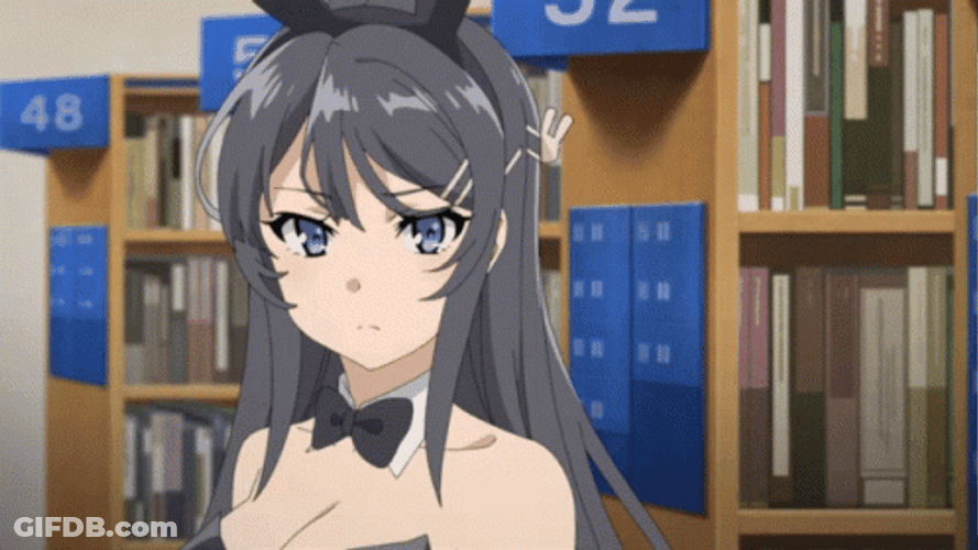 Mai Sakurajima Eye Roll GIF
