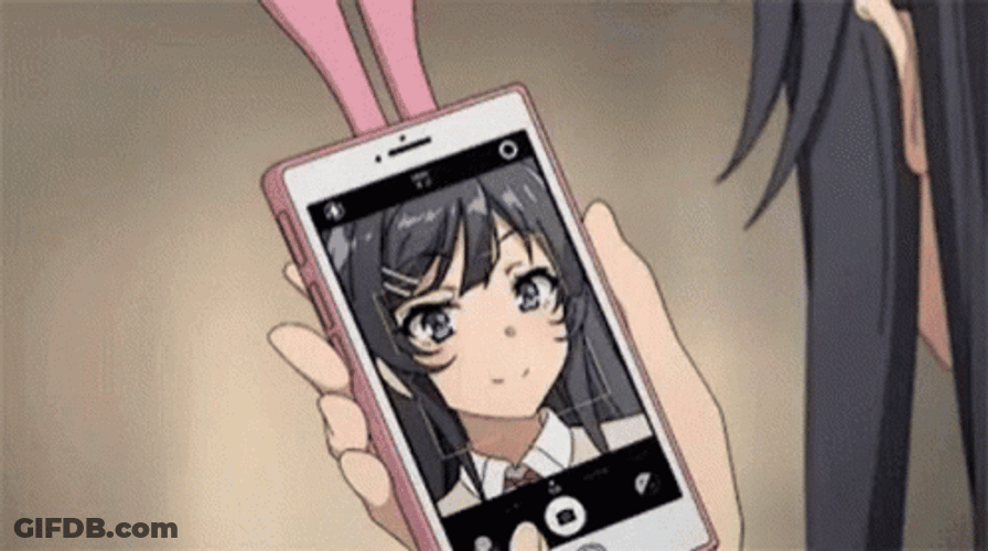 Mai Sakurajima Selfie GIF