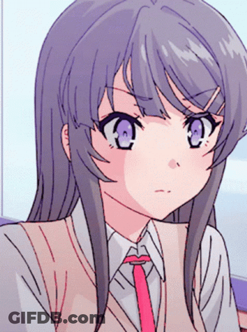 Mai Sakurajima Startled GIF