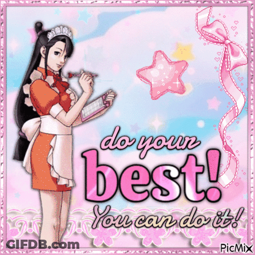 Maid Saying Do Your Best GIF