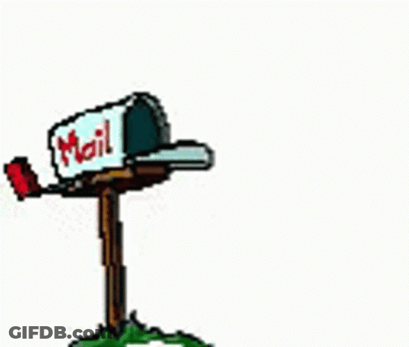 Mailing Bird Mail Box Animated GIF