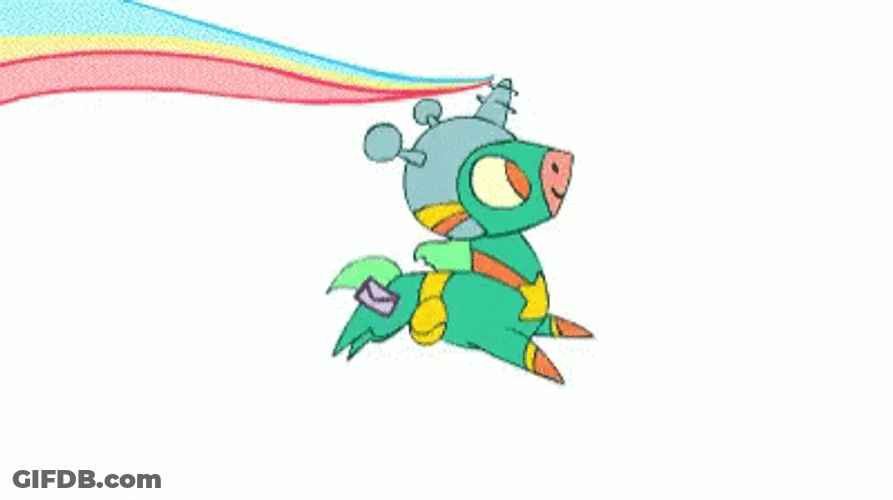 Mailing Delivery Animated Unicorn GIF