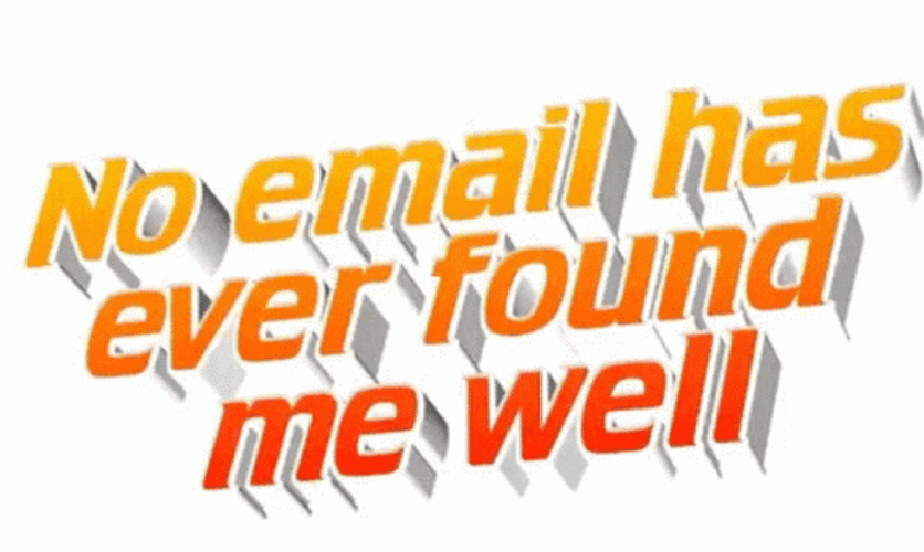 Mailing Email Animated Text Meme GIF