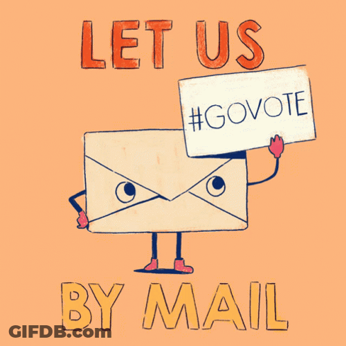 Mailing Envelope Animated Go Vote GIF