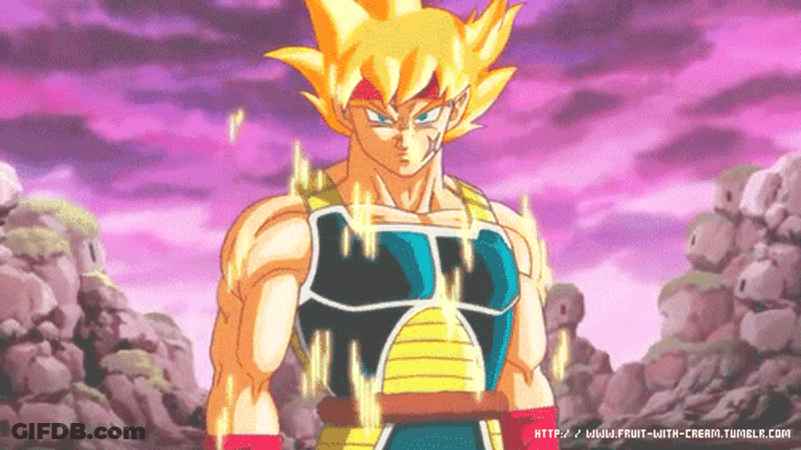 Majin Vegeta Changing Hair Color GIF