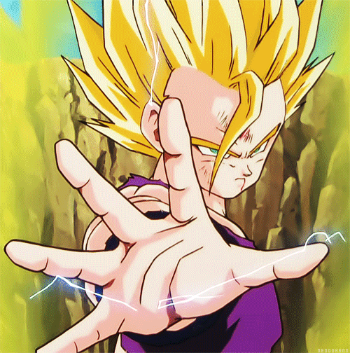 Majin Vegeta Electric Hand GIF