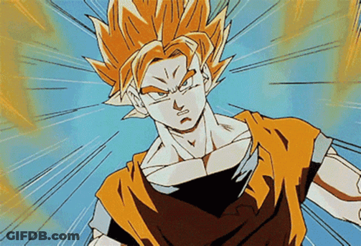 Majin Vegeta Fight Scene GIF